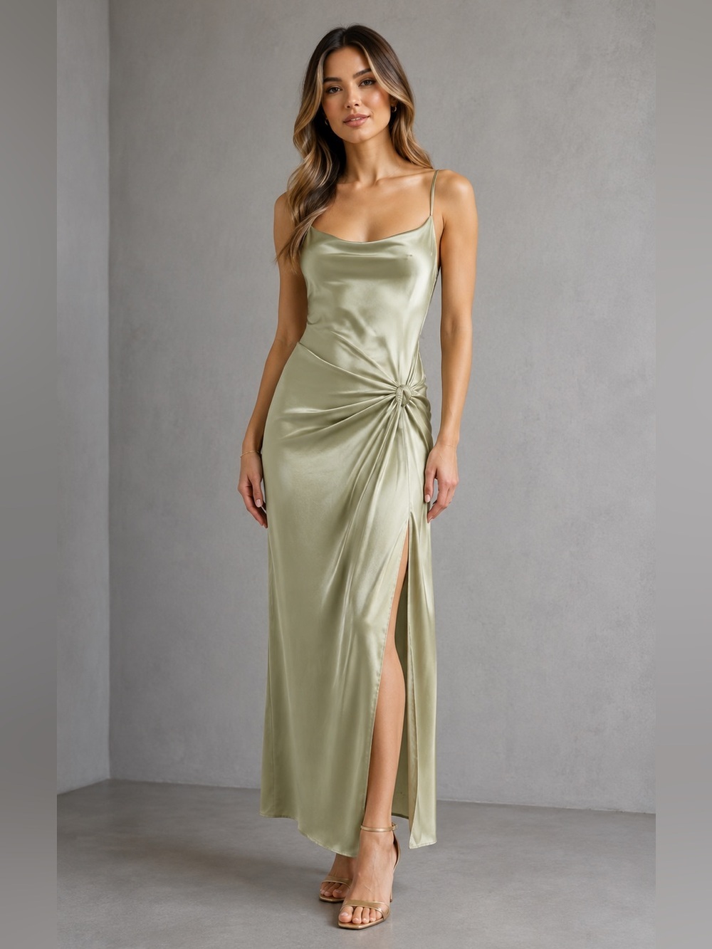 SKIMS Sandwashed Stretched Silk Sleep Slip B2711